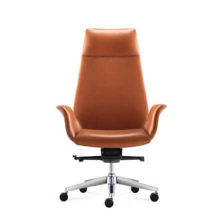 เก้าอี้ผู้บริหารหนังแท้ DF PROCHAIR รุ่น Rise Chair สีน้ำตาล_1